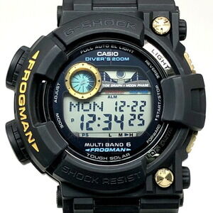 G-SHOCK CASIO Watch GWF-1000G-1 FROGMAN Radio Solar Black x Gold and Frog Rel...